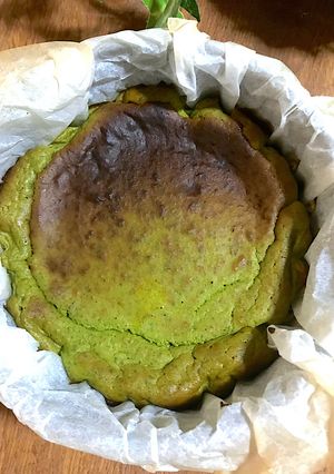 生クリームなし☆抹茶バスクチーズケーキ-レシピのメイン写真
