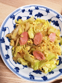 キャベツとソーセージ炒め-レシピのメイン写真