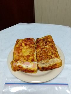 魚肉ソーセージ・サバ缶で健康卵焼き!-レシピのメイン写真