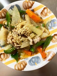 オイスター甘辛炒め味豚こま大根青椒肉絲風-レシピのメイン写真