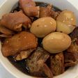圧力鍋にお任せ 豚足と豚の角煮 黒酢入り