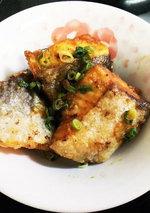 サーモン唐揚げ青ネギポン酢和え-レシピのメイン写真
