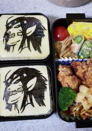 進撃の巨人　キャラ弁-レシピのメイン写真