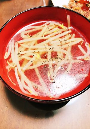 簡単もやしコンソメスープ-レシピのメイン写真