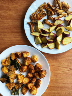 ノンフライヤーでヘルシー野菜唐揚げ-レシピのメイン写真
