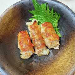 รูปของ お弁当に☆肉巻き大根もち☆辛味噌焼き