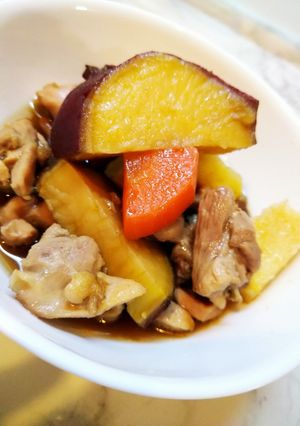 さつまいもと鶏肉の甘煮-レシピのメイン写真