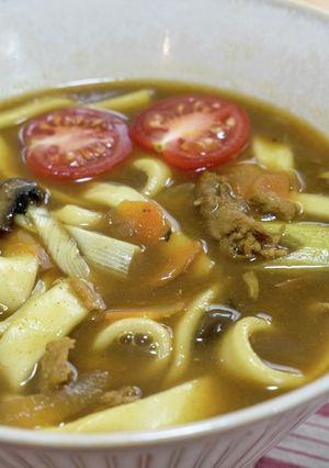 山形の芋煮カレーうどん、美味しく簡単-レシピのメイン写真