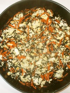 ひじきミネラル炒り豆腐♪簡単漢方食養生-レシピのメイン写真