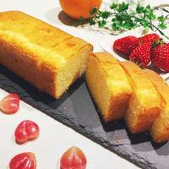 รูปของ 生クリームで簡単！米粉のパウンドケーキ