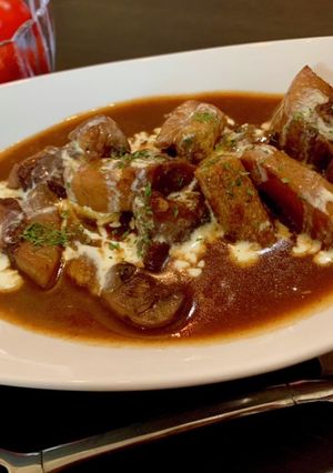 トロトロ豚肩ロース肉ブロックの赤ワイン煮-レシピのメイン写真