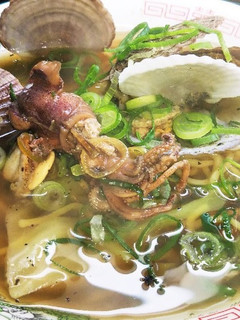 ホタテとイカの無油ラーメン(血ダ1536-レシピのメイン写真