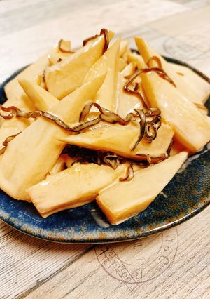 簡単！山うどと塩昆布のマヨポン和え-レシピのメイン写真