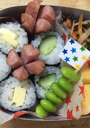 幼稚園 子供大好き 細巻き お弁当-レシピのメイン写真