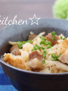 ごぼうとベーコンの炊き込みご飯-レシピのメイン写真