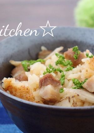 ごぼうとベーコンの炊き込みご飯-レシピのメイン写真