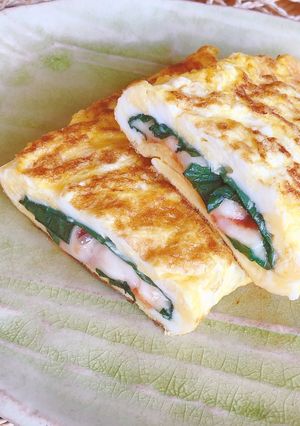チーズと紫蘇のオムレツ-レシピのメイン写真