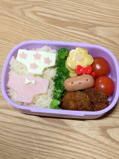 パンティー弁当　年少娘　幼稚園弁当-レシピのメイン写真