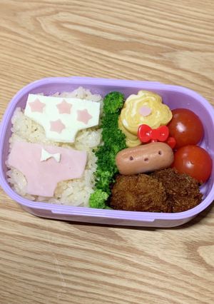 パンティー弁当　年少娘　幼稚園弁当-レシピのメイン写真