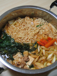味噌ラーメン鍋アンド味噌すいとん-レシピのメイン写真