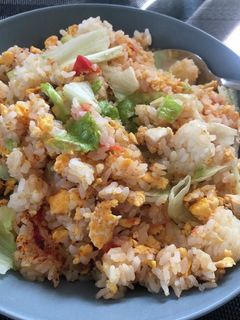 トマトレタス炒飯-レシピのメイン写真
