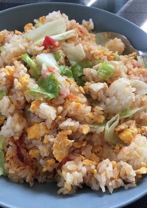 トマトレタス炒飯-レシピのメイン写真