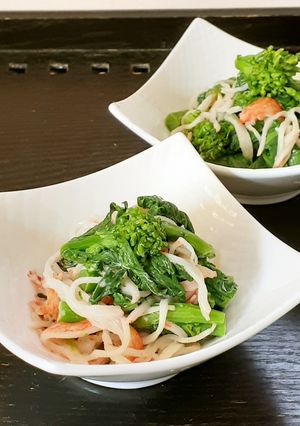 【野菜ソムリエ】花菜とカニかまのマヨ和え-レシピのメイン写真