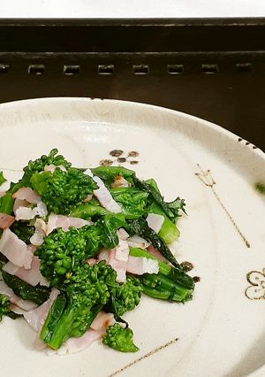 【野菜ソムリエ】花菜とベーコンのソテー-レシピのメイン写真