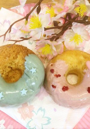 HMで！おひな様な焼きドーナツ-レシピのメイン写真