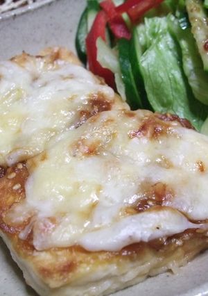 ♪豆腐ｽﾃｰｷごま味噌ﾁｰｽﾞ♪-レシピのメイン写真