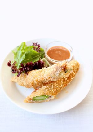 ジュワ旨！【アスパラの肉巻きフライ】-レシピのメイン写真