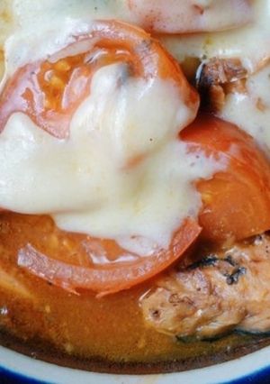 レンチンでトマトと鯖缶の煮込み-レシピのメイン写真
