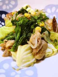 【野菜ソムリエ】花菜の野菜炒め-レシピのメイン写真