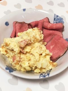 私のポテサラ☆炒め玉ねぎベーコン入り-レシピのメイン写真