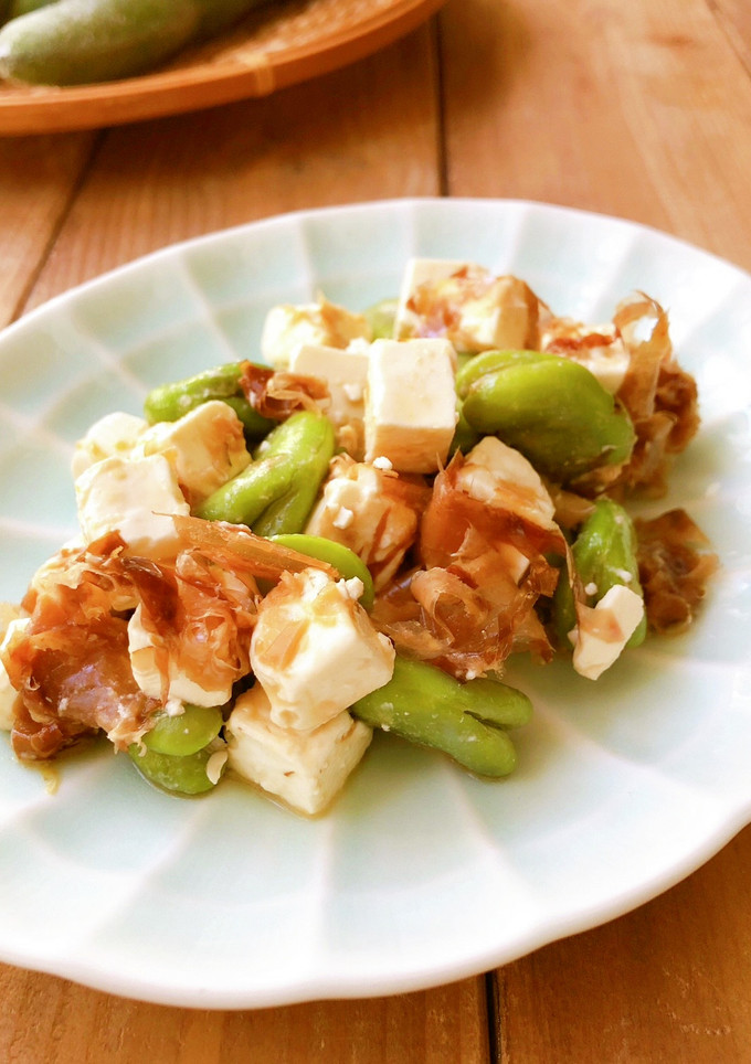 簡単♪そら豆とチーズのおかか和え-レシピのメイン写真