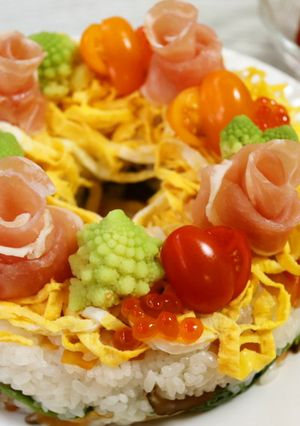 ひなケーキずし【ＪＡ福井県】-レシピのメイン写真