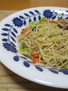 ビーフン炒め/七尾市給食-レシピのメイン写真