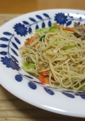 ビーフン炒め/七尾市給食-レシピのメイン写真