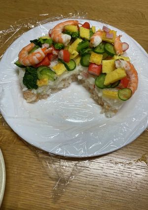 ひな祭り☆寿司ケーキ-レシピのメイン写真