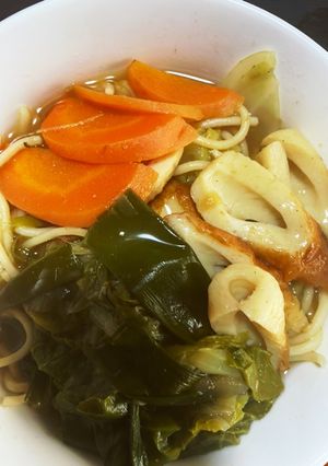 スパゲティをリメイクして味噌スパラーメン-レシピのメイン写真