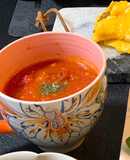 トマト缶で作る簡単シーフードスープ