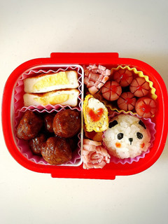 簡単!年少の幼稚園ぱんださん弁当♡-レシピのメイン写真