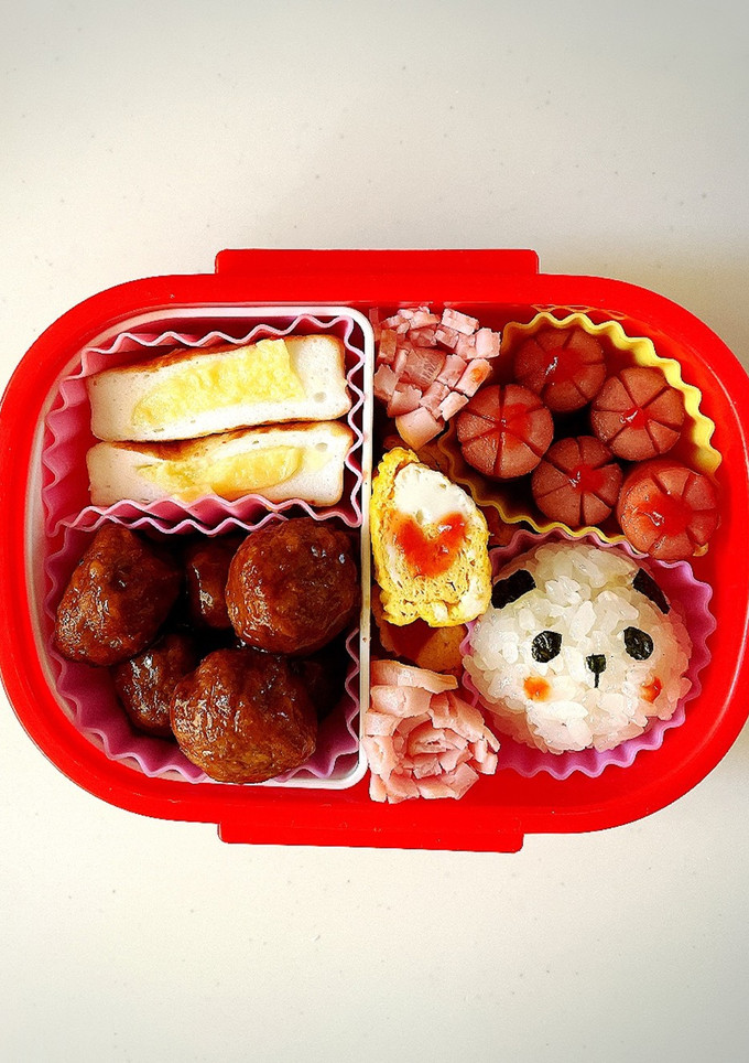 簡単！年少の幼稚園ぱんださん弁当♡-レシピのメイン写真