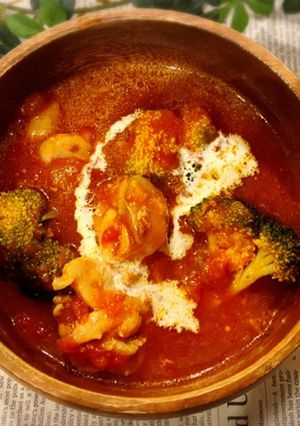 簡単！チキンのトマト煮♪-レシピのメイン写真