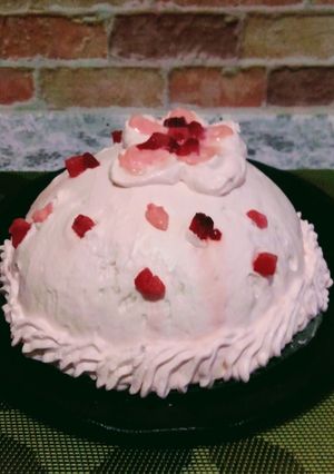 桜のドームケーキ-レシピのメイン写真