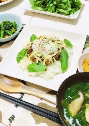 今夜のおかずは照り焼きチキンドライカレー-レシピのメイン写真