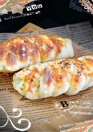 ツナマヨチーズちくわパン♡ おやつにも♪-レシピのメイン写真