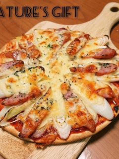 白ネギ農家のピザ~ケチャップソース-レシピのメイン写真