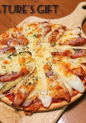 白ネギ農家のピザ~ケチャップソース-レシピのメイン写真