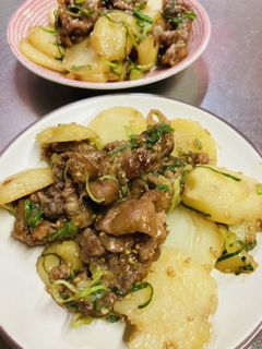 牛肉とじゃがいもの甘辛炒め-レシピのメイン写真
